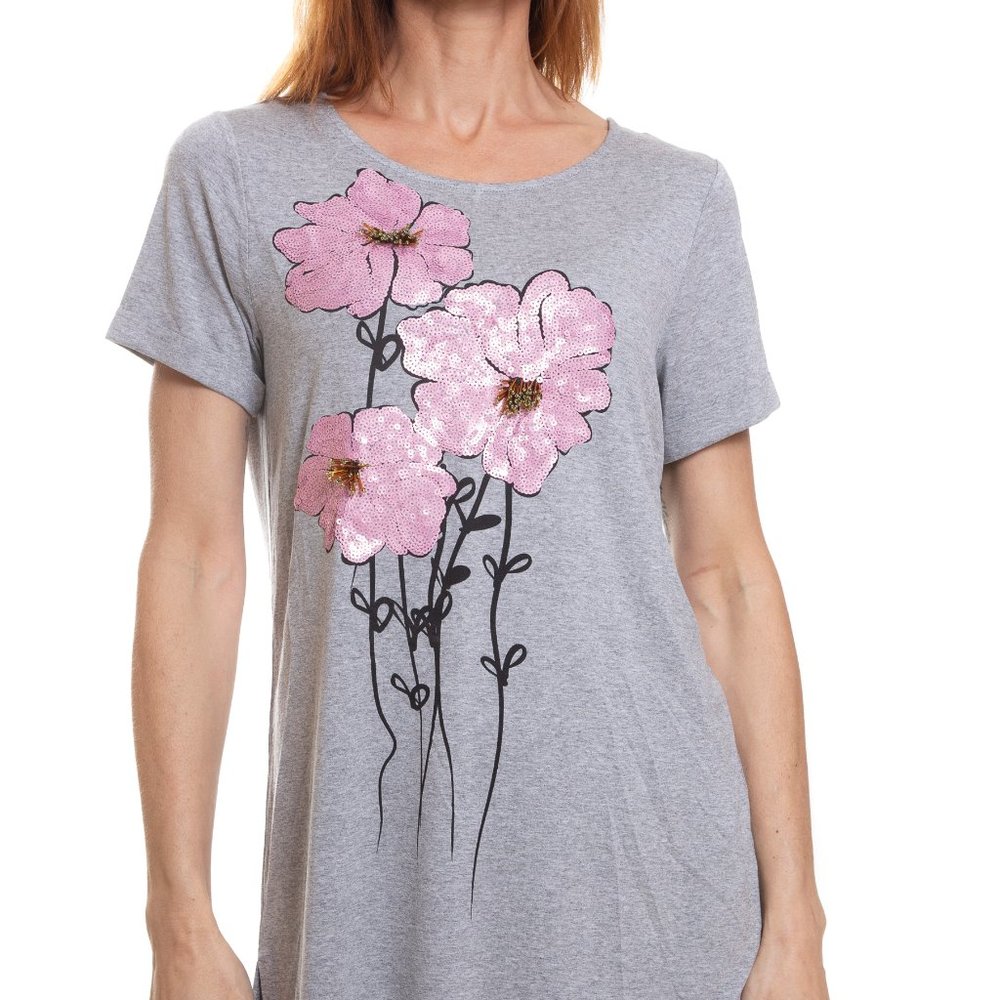 Vecceli Italy Milano Fabulous Embelish Tunic Top